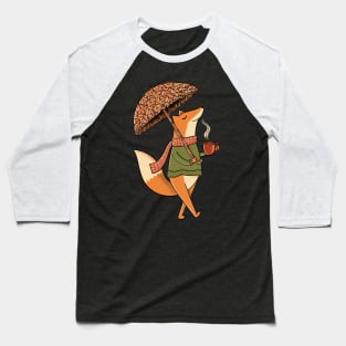 Cozy Fox and umbrella Baseball T-Shirt